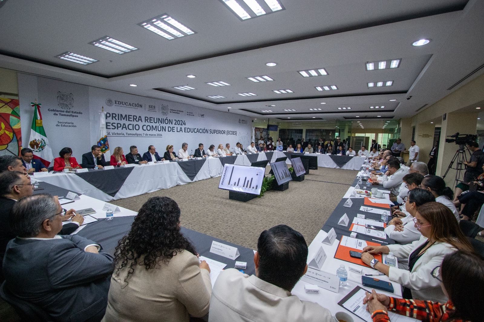 Participa la UAT en primera reunión del ECOES 2024 para fortalecer la educación superior en Tamaulipas