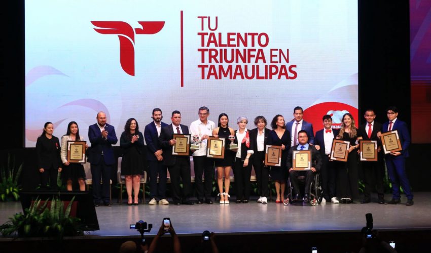 Premia Américo a talentosos jóvenes y deportistas tamaulipecos
